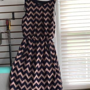 Missy dress chevron print